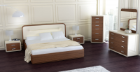 Victoria-walnut-finish-beige-lacquering-Semilna-footboard