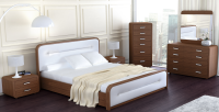 Victoria-walnut-finish-upholstered-2buttons-headboard